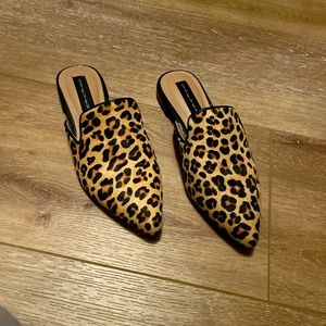 STEVEN Leopard Mule